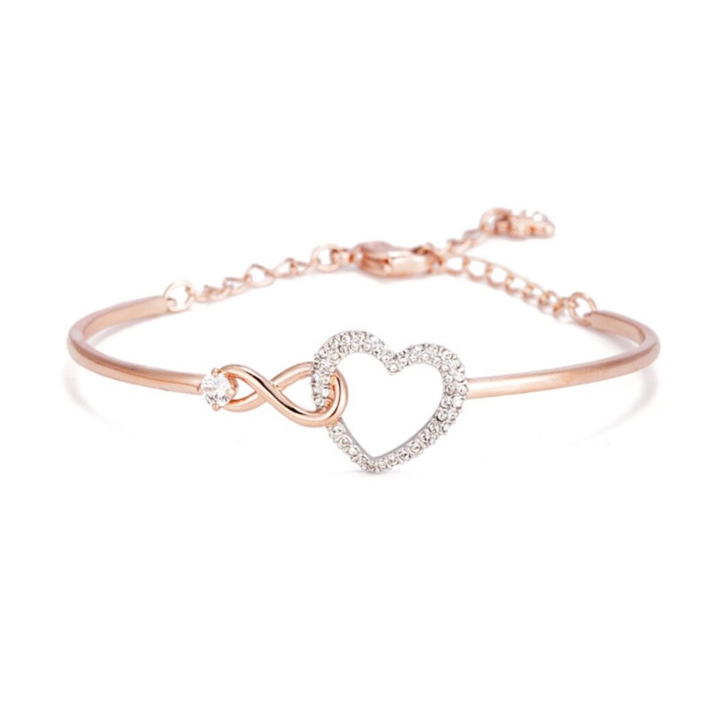 Swarovski Rose Gold Forever Love Bracelet